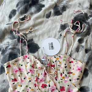 princess polly my beloved floral crop top